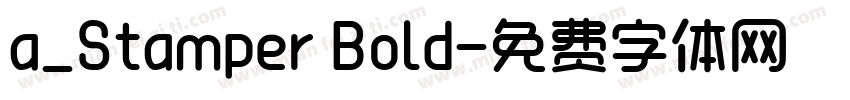 a_Stamper Bold字体转换